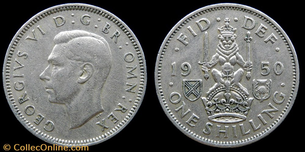 George VI (1936-1952) - shilling monnaies monde royaume uni george vi 1936 1952 shilling
