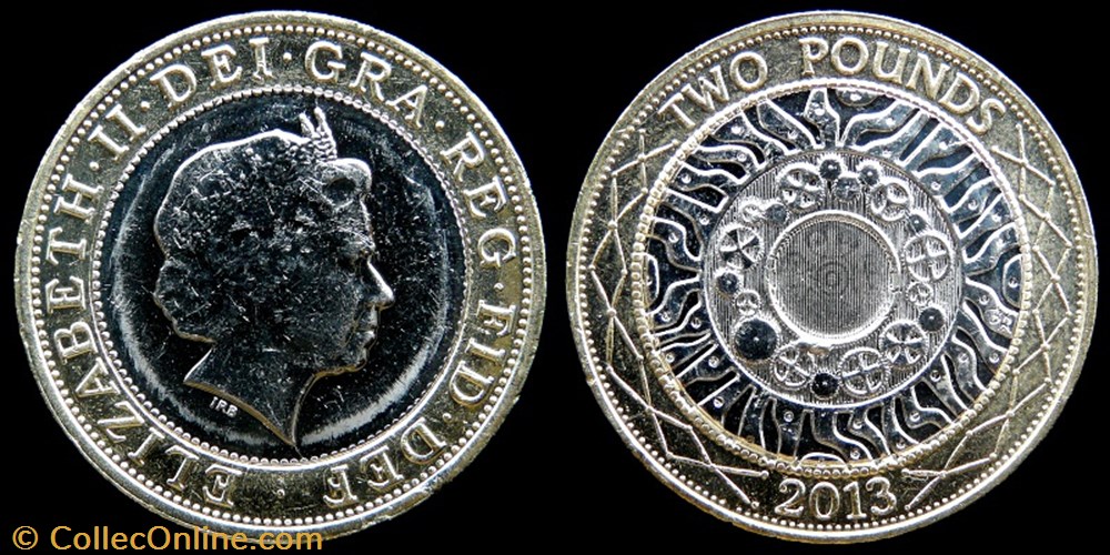 Elizabeth II (1952-2022) - two pounds monnaies monde royaume uni elizabeth ii 1952 2022 two pounds
