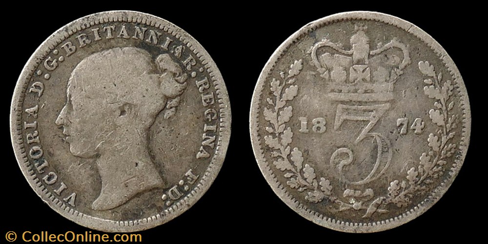 Victoria (1837-1901) - three pence monnaies monde royaume uni victoria 1837 1901 three pence