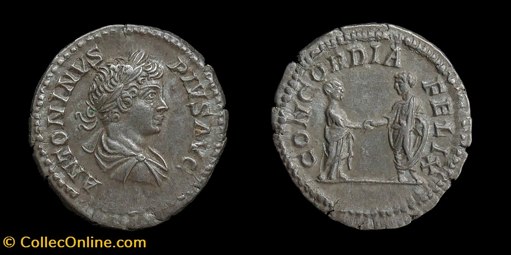 Caracalla, Denarius monnaies antiques romaines imperiales et republicaines caracalla denarius