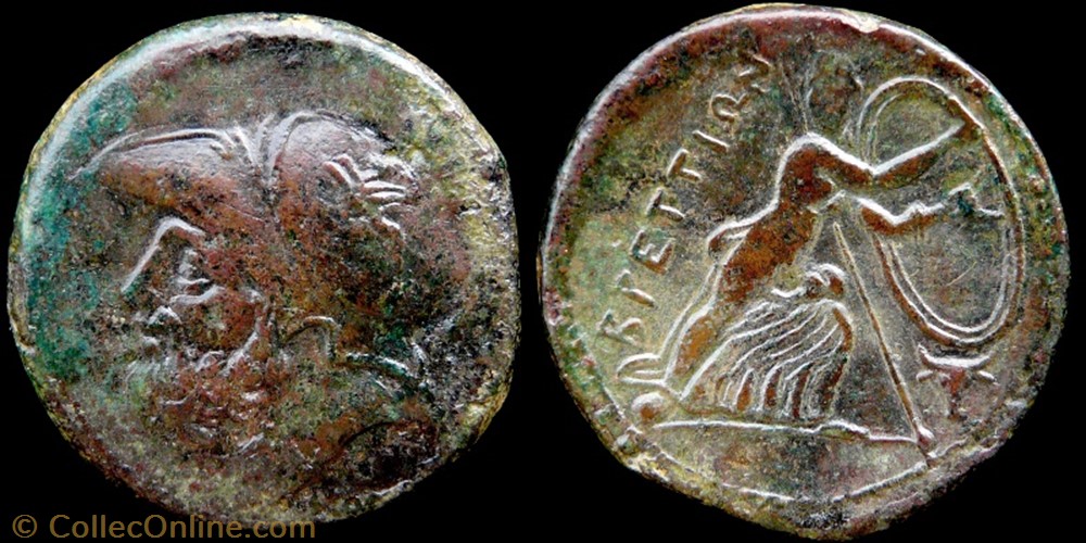Bruttium, AE26 coin ancient c to greek bruttium ae26