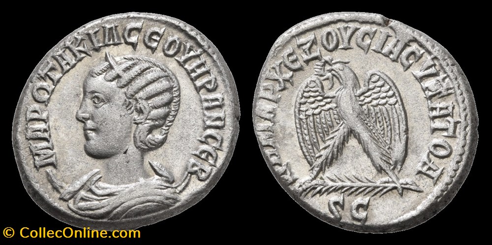 Otacilia Severa, tetradrachme - Antioche monnaies antiques romaines provinciales otacilia severa tetradrachme antioche
