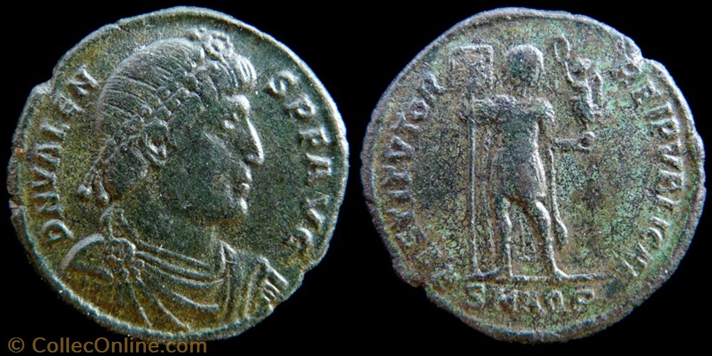 monnaie antique av jc ap romaine republicaine imperiale valens ae1