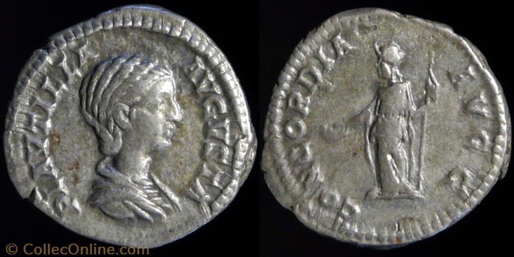 Plautilla, Denarius monnaies antiques romaines imperiales et republicaines plautilla denarius