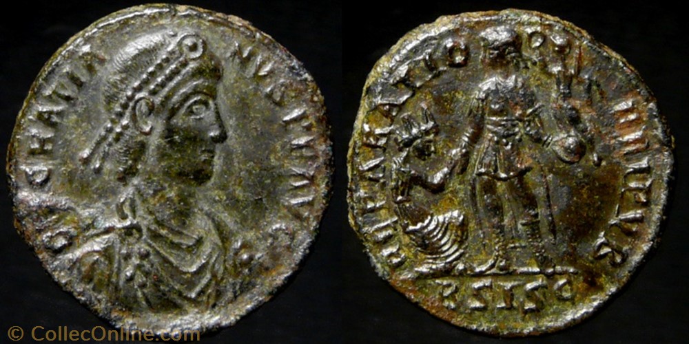 Gratian, AE2 coin ancient b c to roman gratian ae2