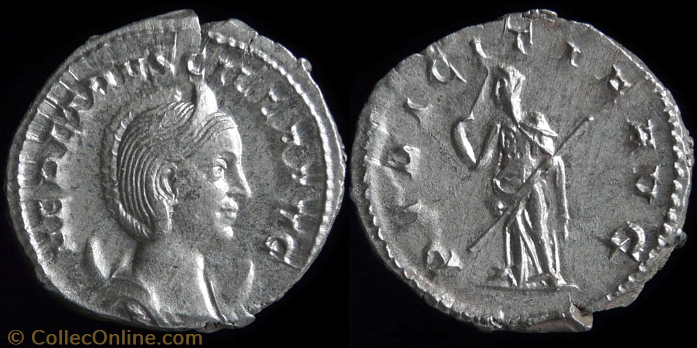 monnaies antiquite av jc ap romaines republicaines imperiales herennia etruscilla antoninianus