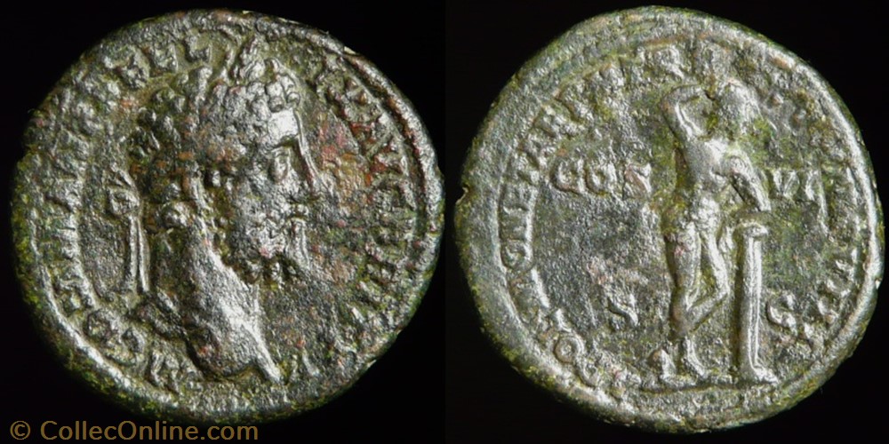 Commodus, Middle bronze - 0095 coin ancient to a roman commodus middle bronze 0095
