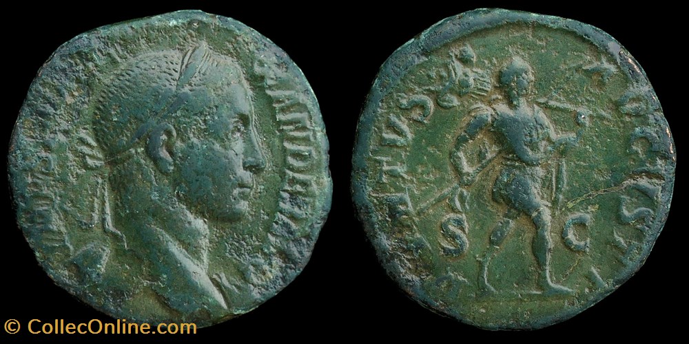monnaies antiques av jc ap romaines republicaines imperiales empire romain severe alexandre sesterce virtus augusti