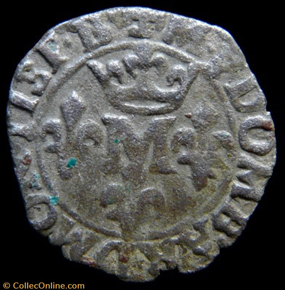 monnaies france feodales marie de montpensier 1608 1627 liard 1626