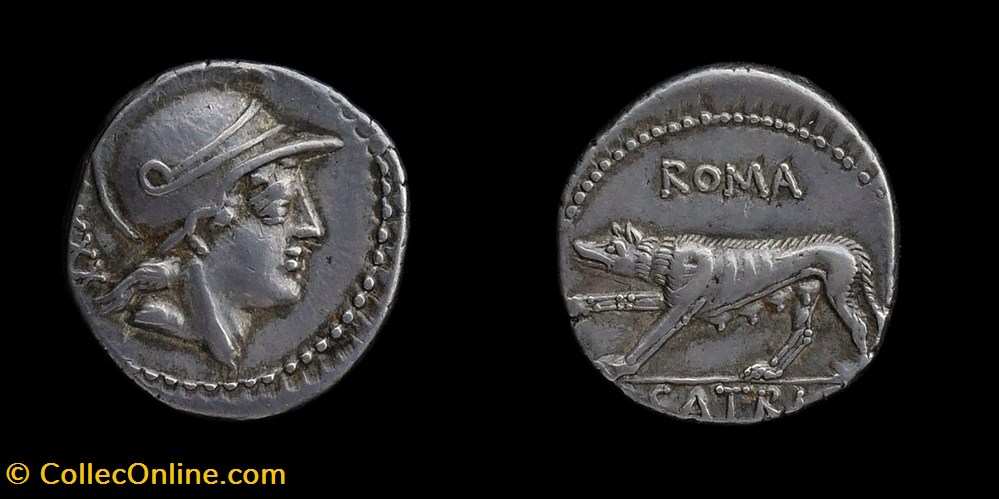 P. Satrienus, Denarius monnaies antiques romaines imperiales et republicaines p satrienus denarius