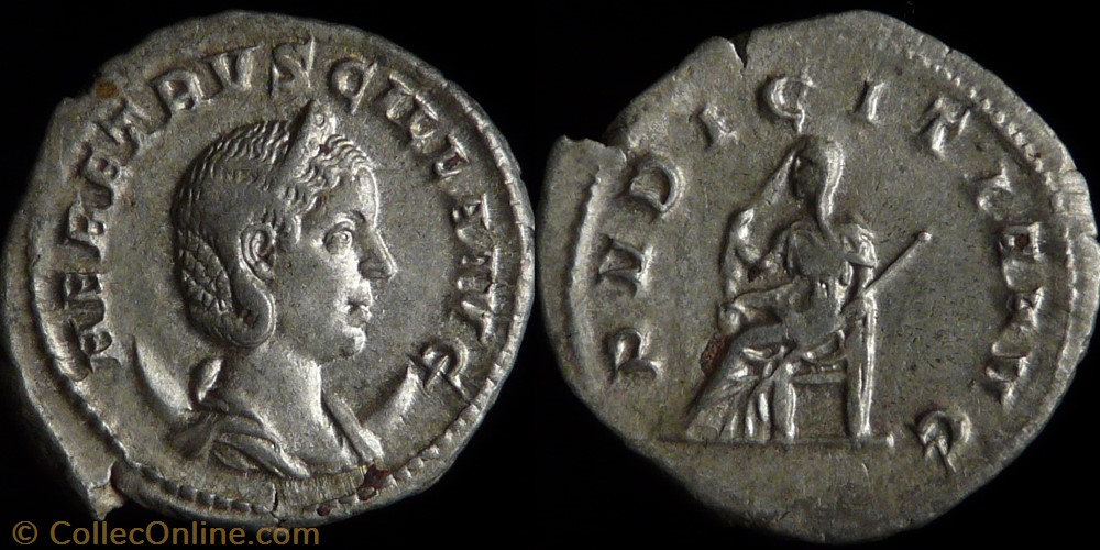 Herennia Etruscilla, Antoninianus coin ancient b roman herennia etruscilla antoninianus