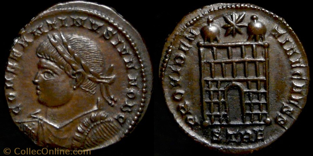 Constantinus II, AE3 monnaie antique av jc ap romaine republicaine imperiale constantinus ii ae3