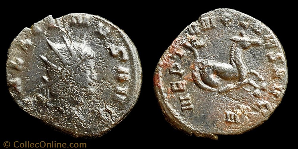 Neptvno - hippocampe monnaie antique av jc ap romaine imperiale neptvno hippocampe