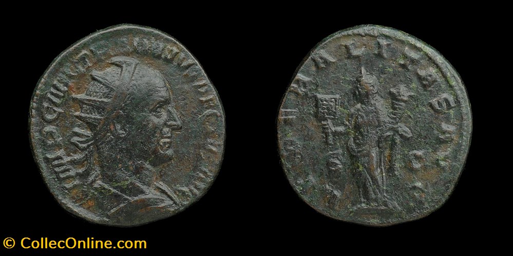 Trajan Decius, Dupondius monnaies antiques romaines imperiales et republicaines trajan decius dupondius