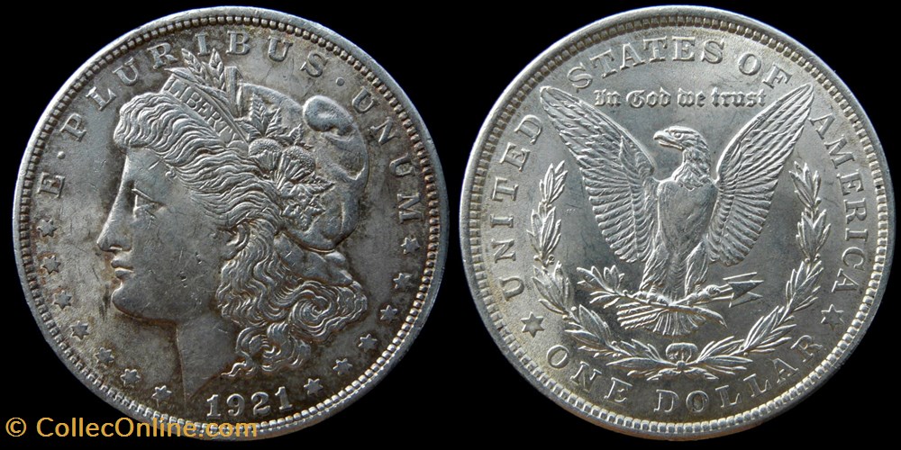 Morgan dollar - 1921 monnaies monde etats unis morgan dollar 1921