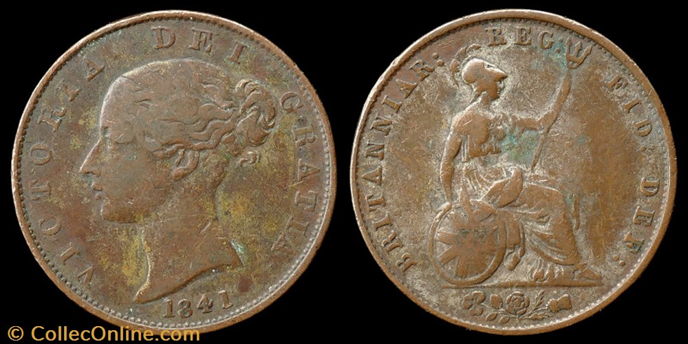 Victoria (1837-1901) - half penny monnaies monde royaume uni victoria 1837 1901 half penny