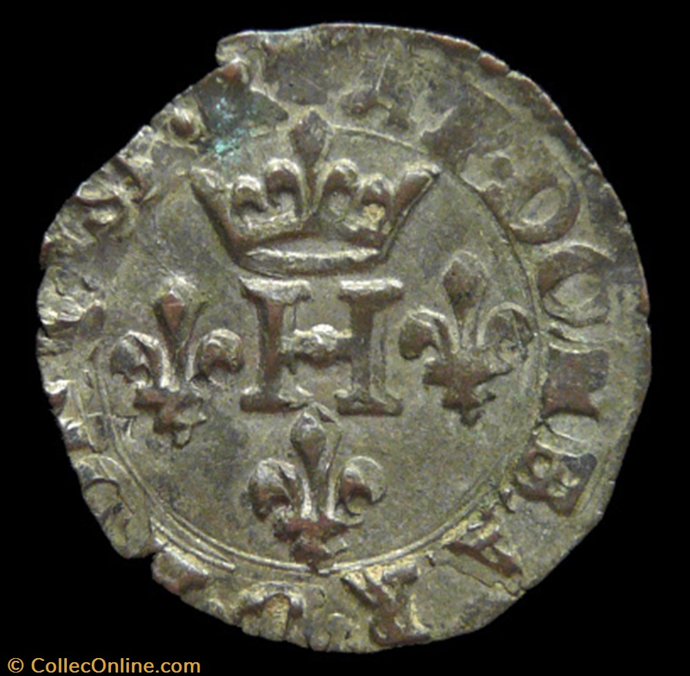 monnaies france feodales henri ii de montpensier 1592 1608 liard 1607