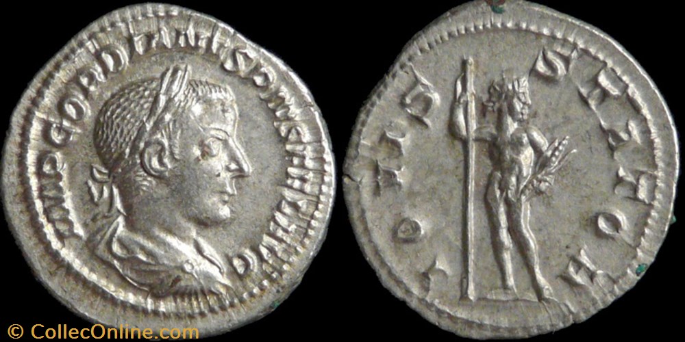Gordian III, Denarius - Iovis Stator monnaies antiques romaines imperiales et republicaines gordian iii denarius iovis stator