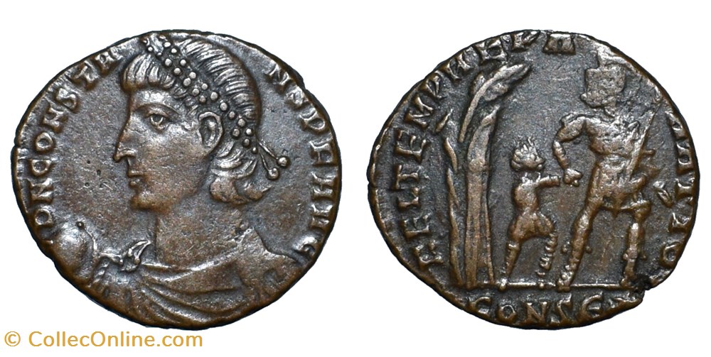 coins ancient b to roman republican imperial constans ae centenionalis hut