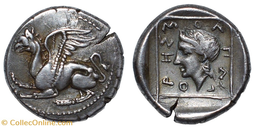 coins antique to greek abdera thrace ar tetrobol