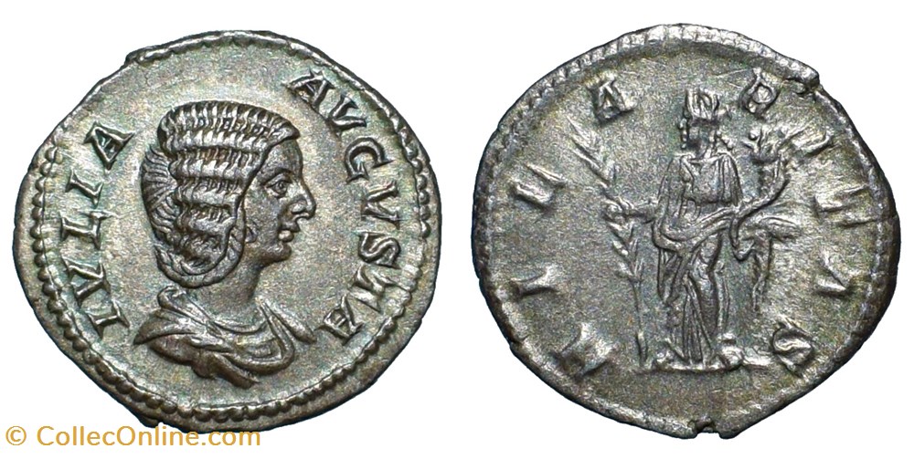 Julia Domna AR Denarius, Hilaritas coins antique b c to roman republican imperial julia domna ar denarius hilaritas