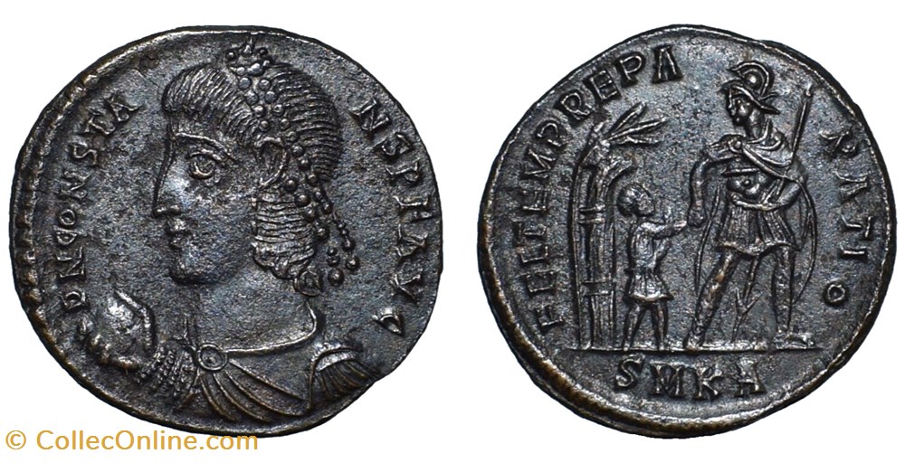 Constans AE Centenionalis, hut coins ancient b to roman republican imperial constans ae centenionalis hut