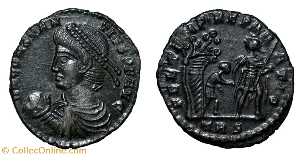 Constantius II AE Centenionalis, Hut coins antique b to roman republican imperial constantius ii ae centenionalis hut