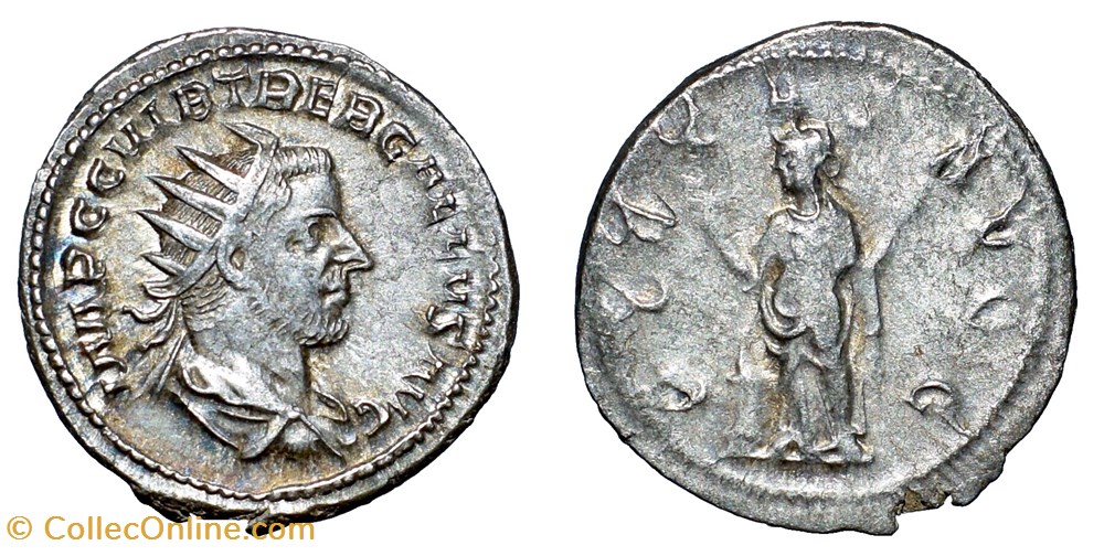 Trebonianus Gallus AR Antoninianus coins ancient roman republic imperial trebonianus gallus ar antoninianus
