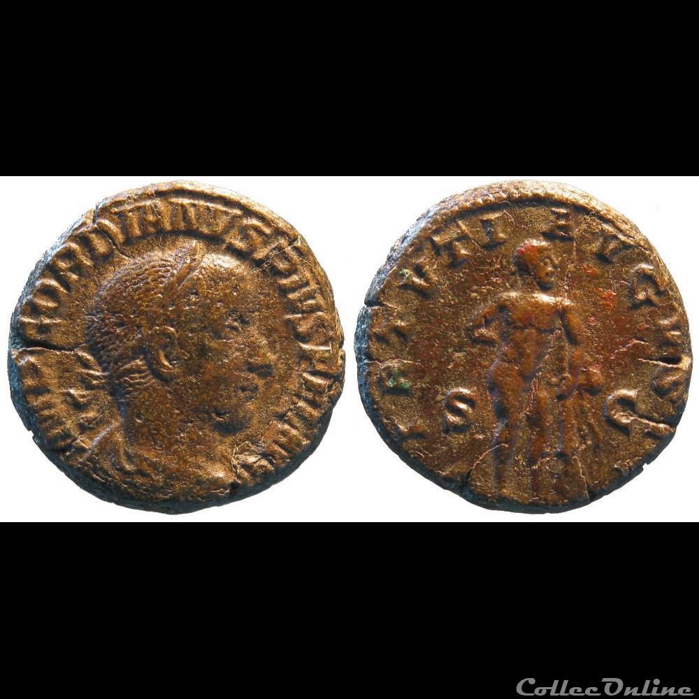 as 4e émission VIRTVTI AVGVSTI lauré monnaie antique romaine as 4e emission virtvti avgvsti laure