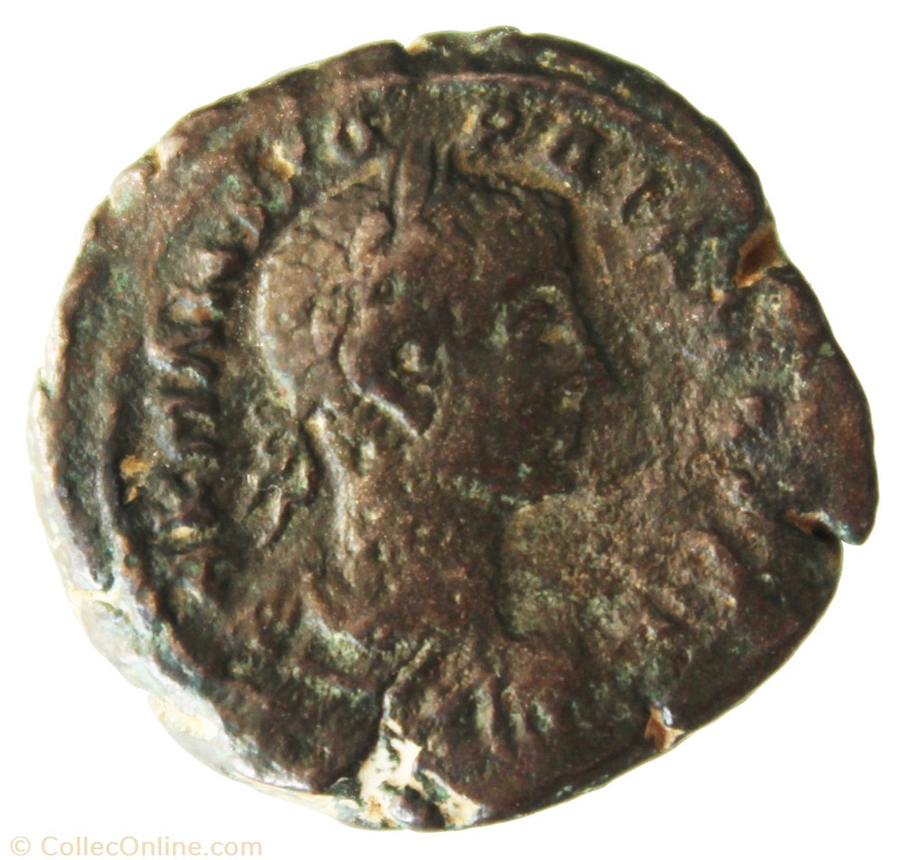 Gordien Auguste an 7 Sarapis monnaie antique av jc romaine provinciale gordien auguste an 7 sarapis