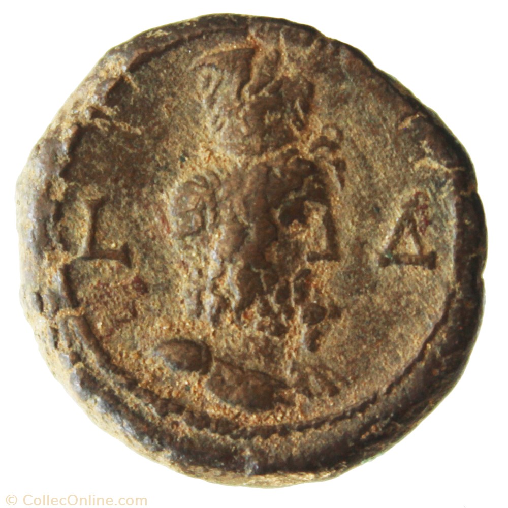 Gordien Auguste an 4 Sarapis (Buste) monnaie antique av jc romaine provinciale gordien auguste an 4 sarapis buste