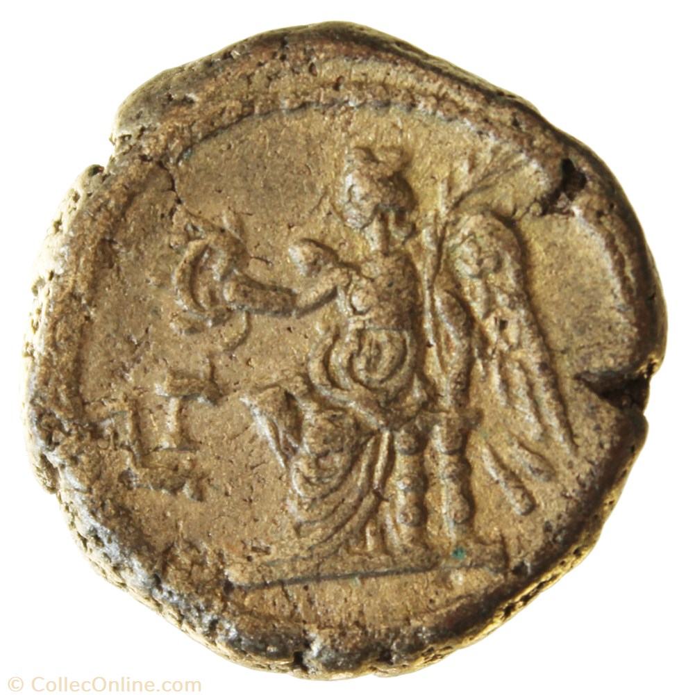 Gordien Auguste an 3 Nike monnaie antique av jc ap romaine provinciale gordien auguste an 3 nike