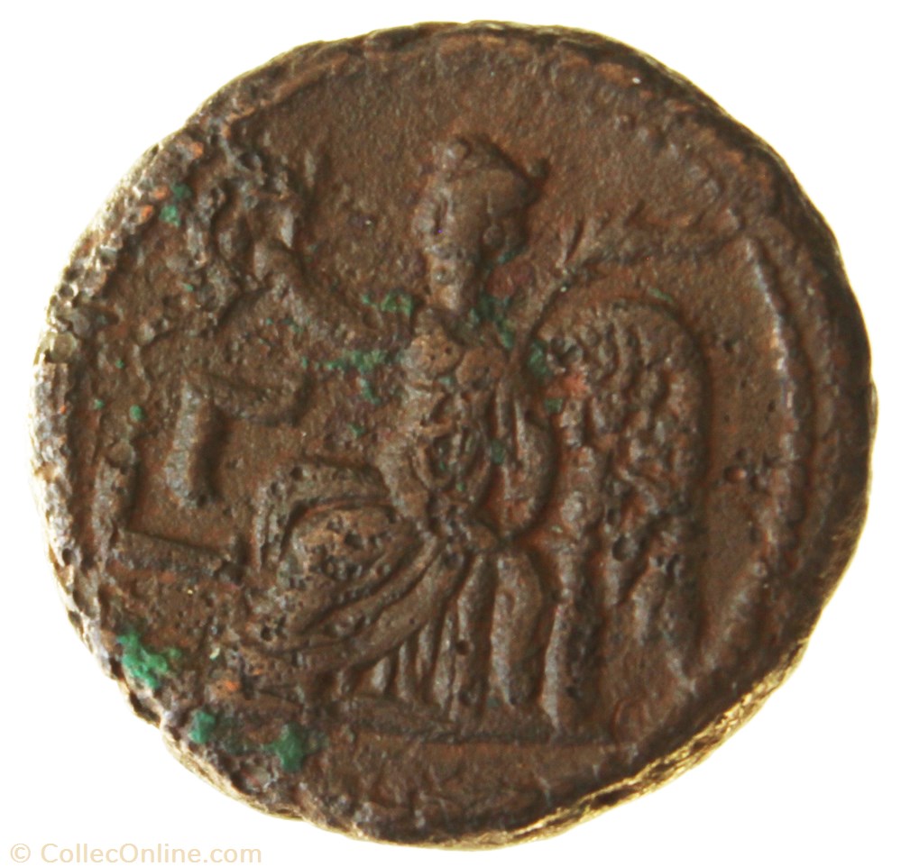 monnaie antique av jc ap romaine provinciale gordien auguste an 3 nike