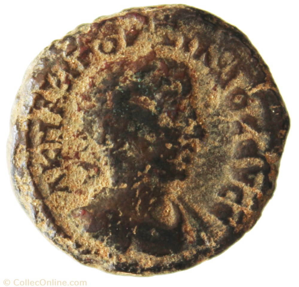 Gordien Auguste an 4 Sarapis (Buste) monnaie antique av jc romaine provinciale gordien auguste an 4 sarapis buste