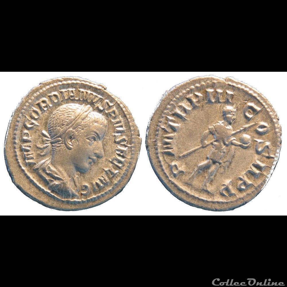 monnaie antique av jc a ap romaine denier 4e emission gordien