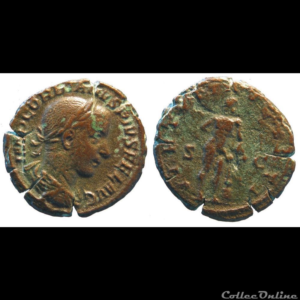 as 4e émission VIRTVTI AVGVSTI tête nue monnaie antique romaine as 4e emission virtvti avgvsti tete nue