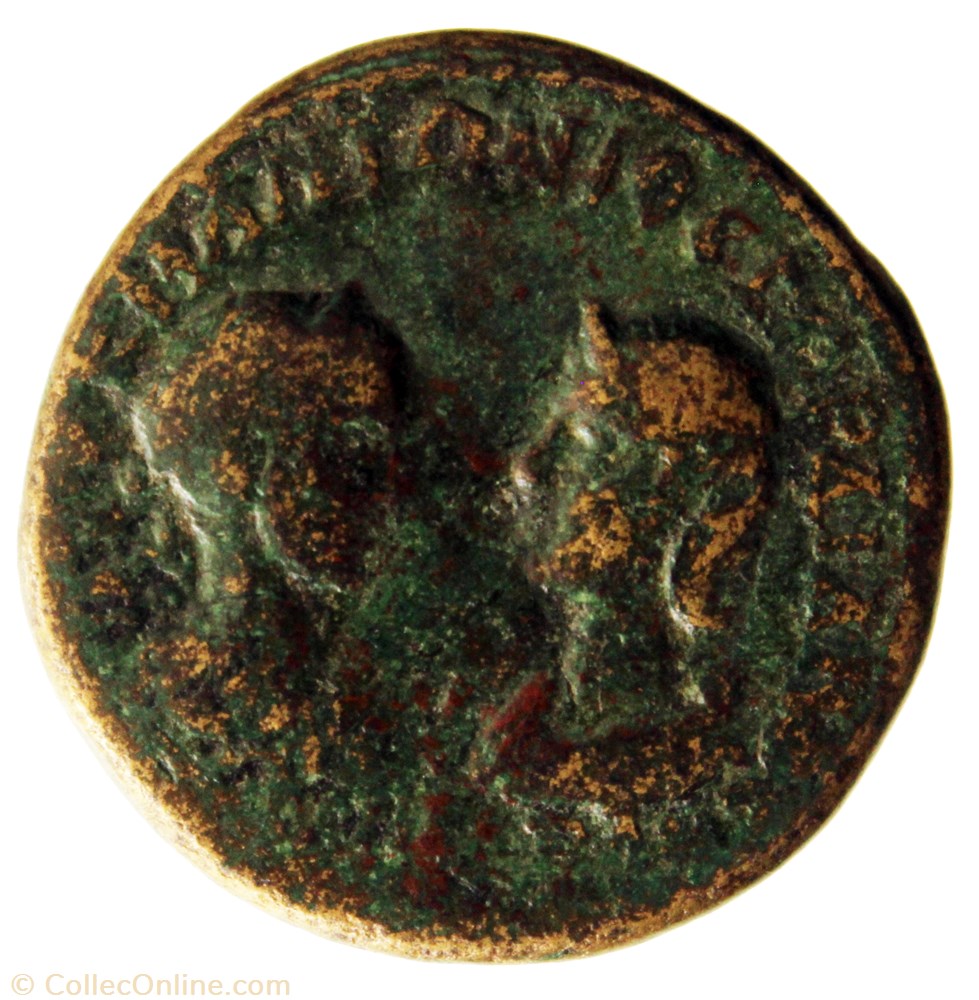 Tétrassaria Gordien et Tranquilline Athena monnaie antique av jc ap romaine provinciale tetrassaria gordien et tranquilline athena