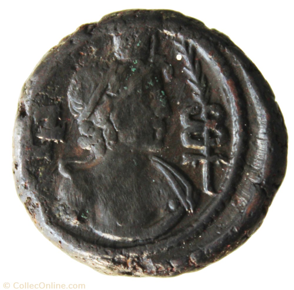 Gordien Auguste an 7 Hermanubis (buste) monnaie antique av jc ap romaine provinciale gordien auguste an 7 hermanubis buste