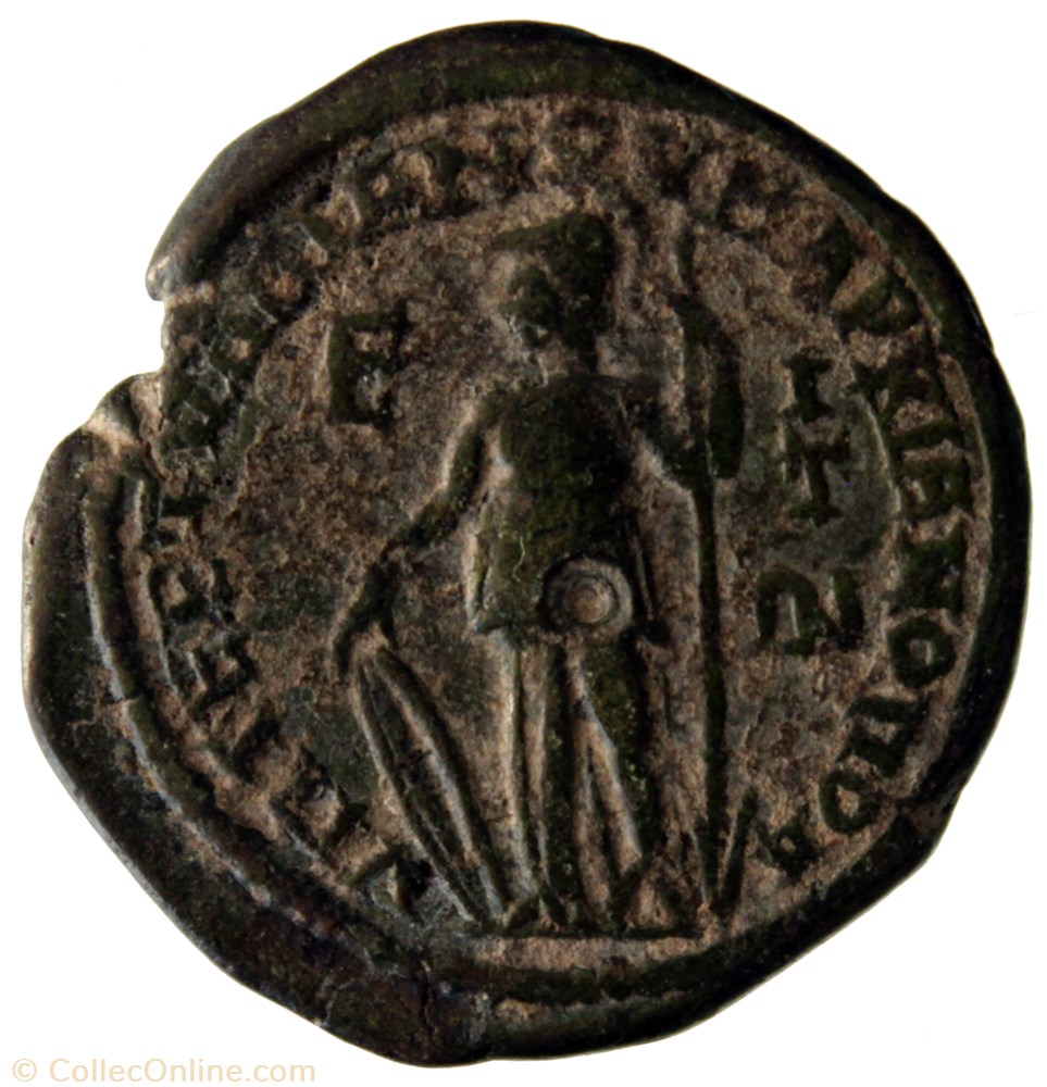 Pentassaria Gordien et Tranquilline Athena monnaie antique av jc ap romaine provinciale pentassaria gordien et tranquilline athena