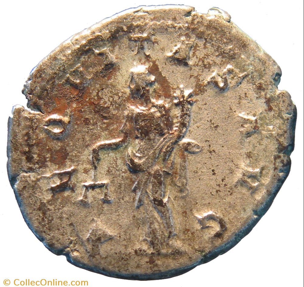 antoninien 3e émission 1ere phase AEQVITAS monnaie antique av jc ap romaine antoninien 3e emission 1ere phase aeqvitas