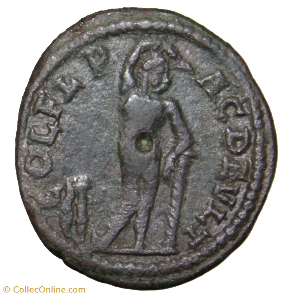 monnaie antique av jc romaine provinciale diassaria gordien radie apollon