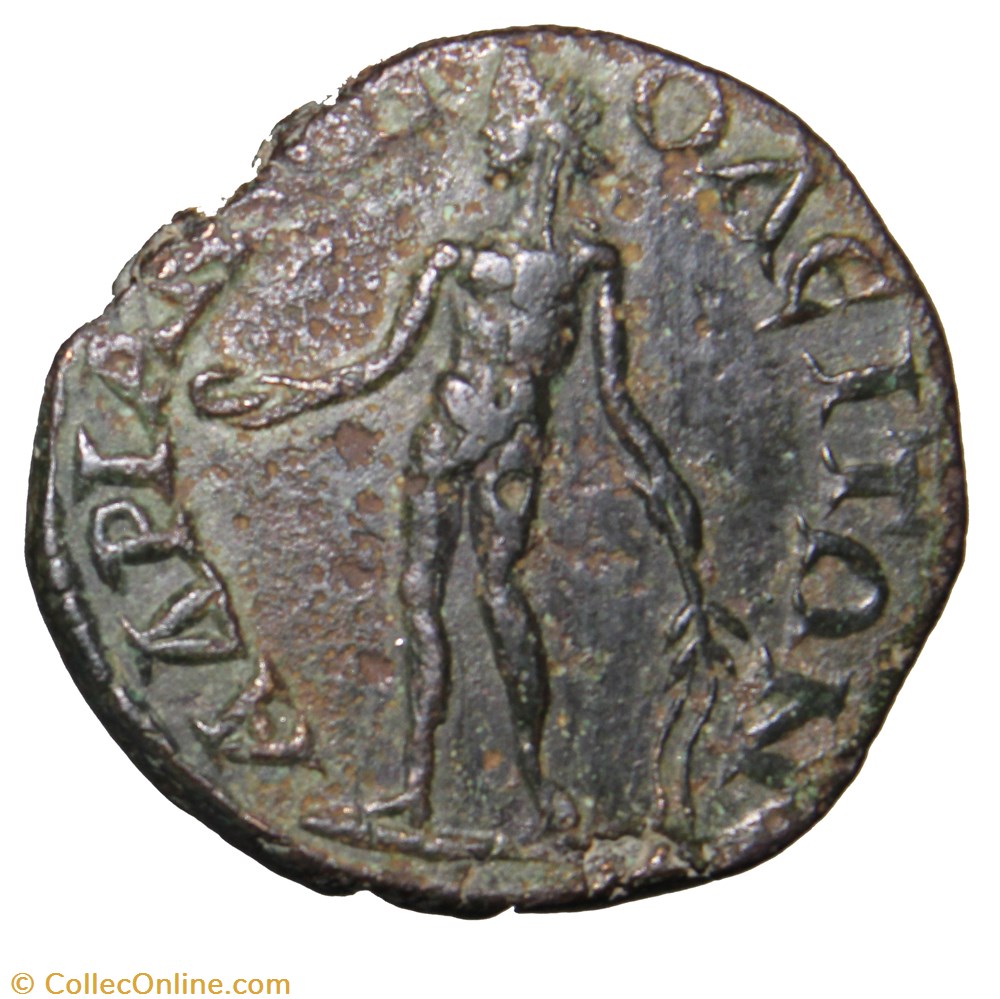 monnaie antique av jc romaine provinciale gordien tetrassaria apollon