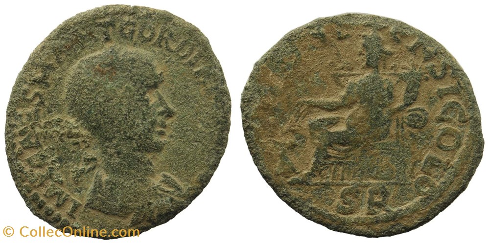 AE27 Fortune monnaie antique av jc ap romaine provinciale ae27 fortune