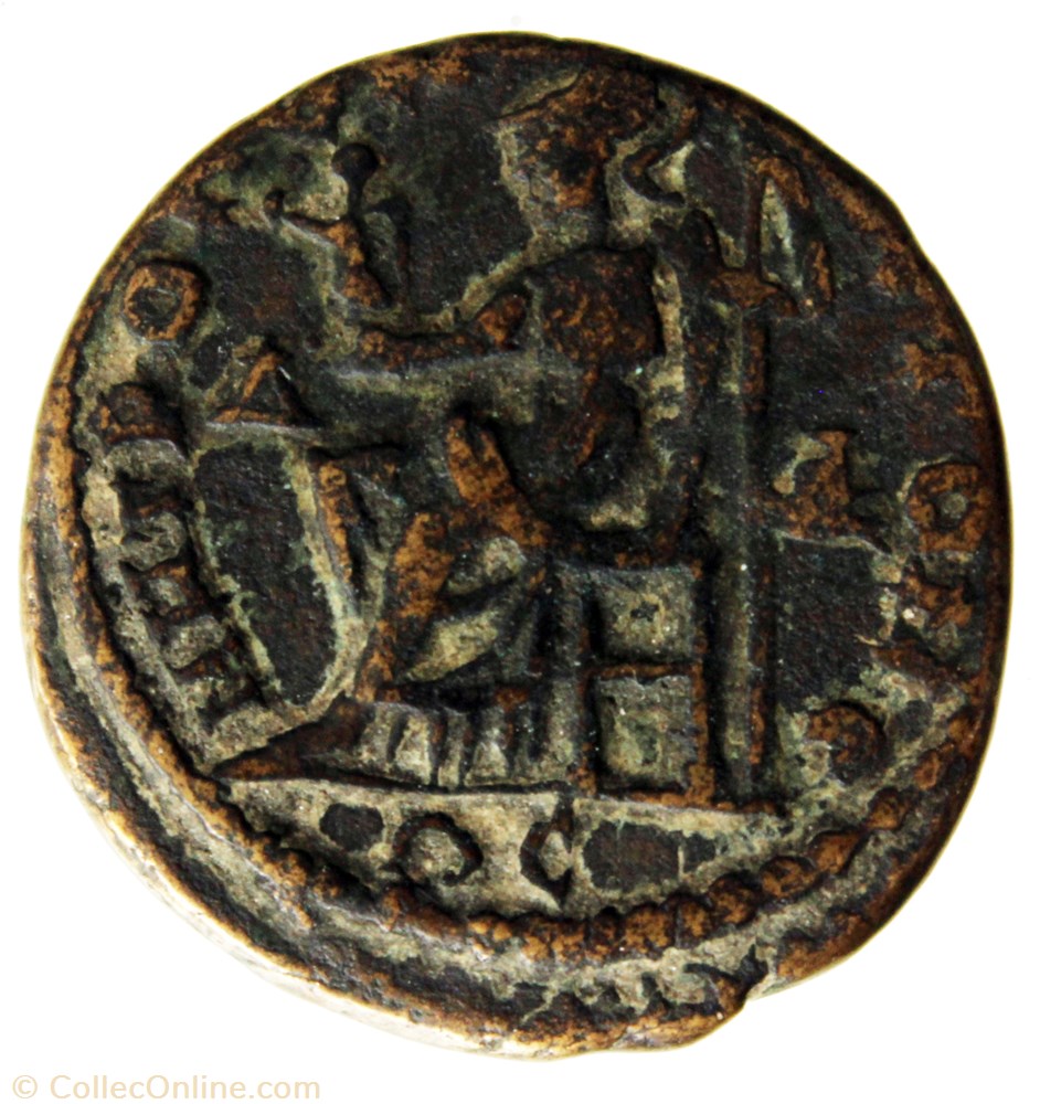 Tétrakaihemiassarion Gordien et Tranquilline Athena monnaie antique av jc ap romaine provinciale tetrakaihemiassarion gordien et tranquilline athena