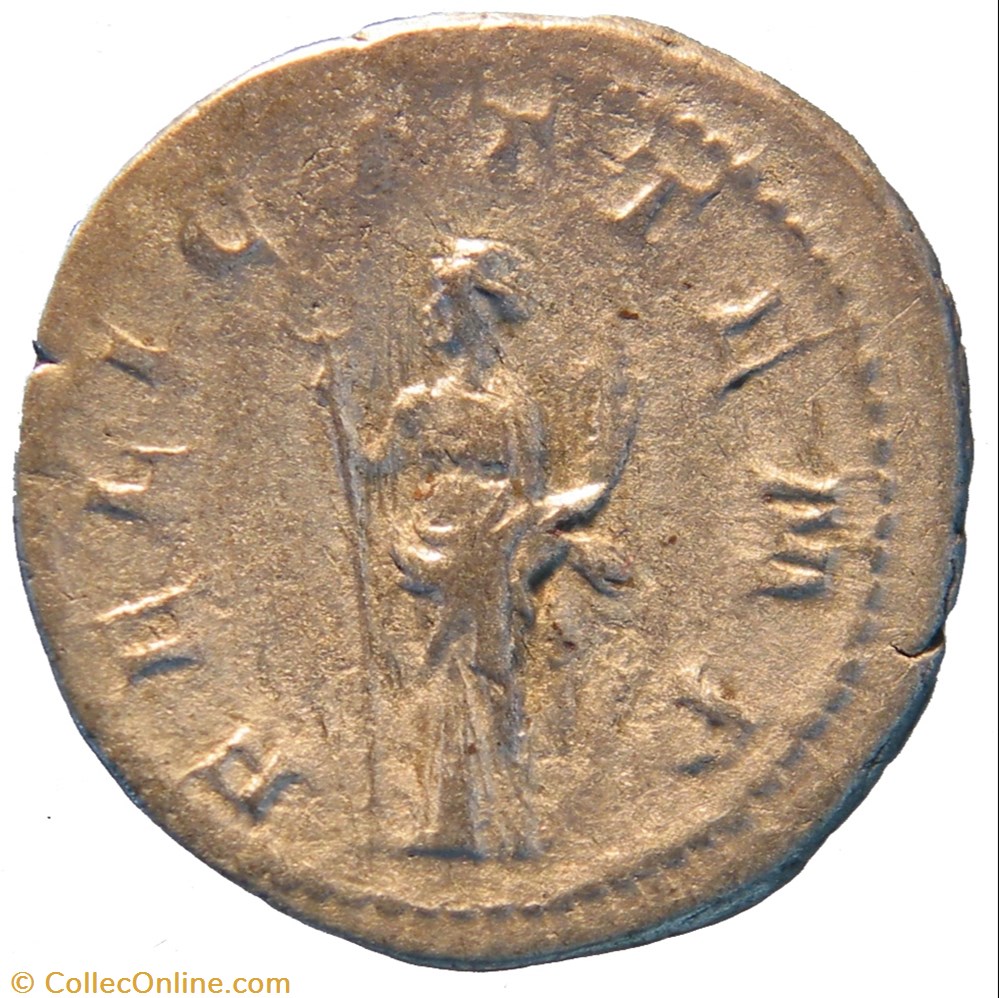 antoninien 5e émission Felicitas monnaie antique av jc ap romaine antoninien 5e emission felicitas
