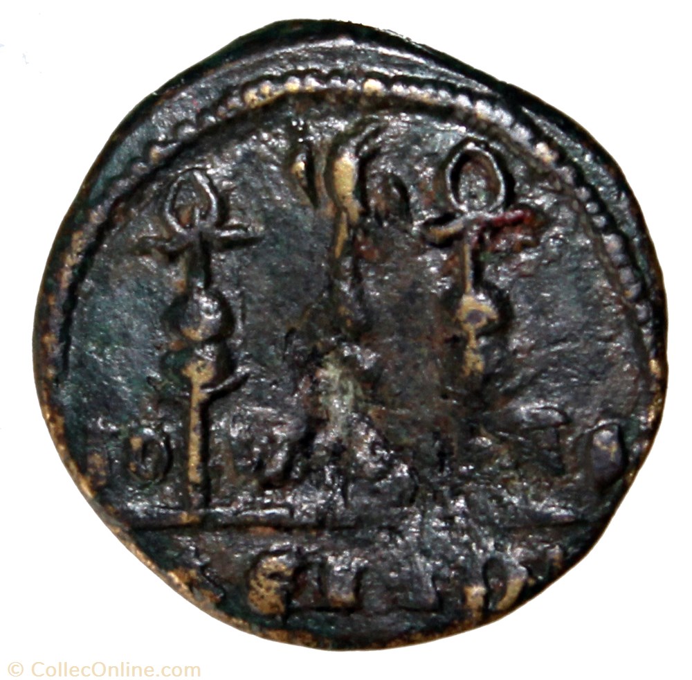 Gordien Juliopolis 3 étendards monnaie antique av jc ap romaine provinciale gordien juliopolis 3 etendards