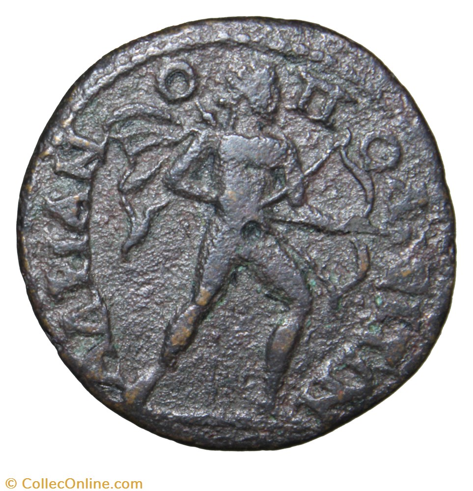 monnaie antique av jc romaine provinciale gordien tetrassaria apollon