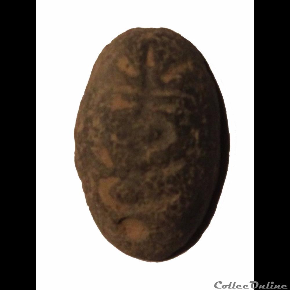 Cauri nez de fournis en terre cuite du Royaume de Chu 350-255 ACN monnaie monde chine cauri nez de fournis en terre cuite du royaume de chu 350 255 acn