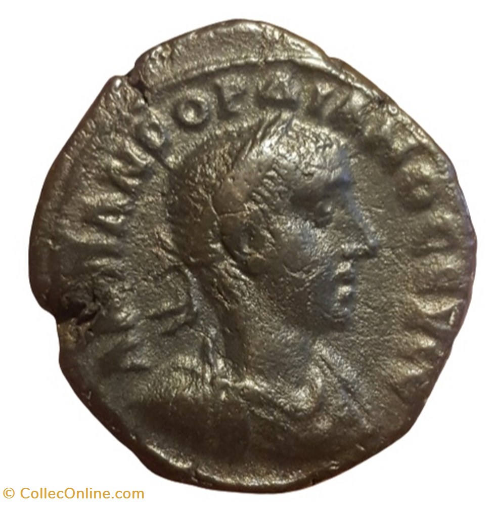 Gordien Auguste an 3 Athena monnaie antique av jc ap romaine provinciale gordien auguste an 3 athena