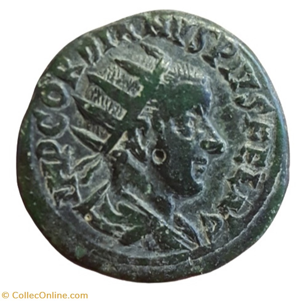 monnaie antique av jc ap romaine provinciale diassaria gordien radie gordien